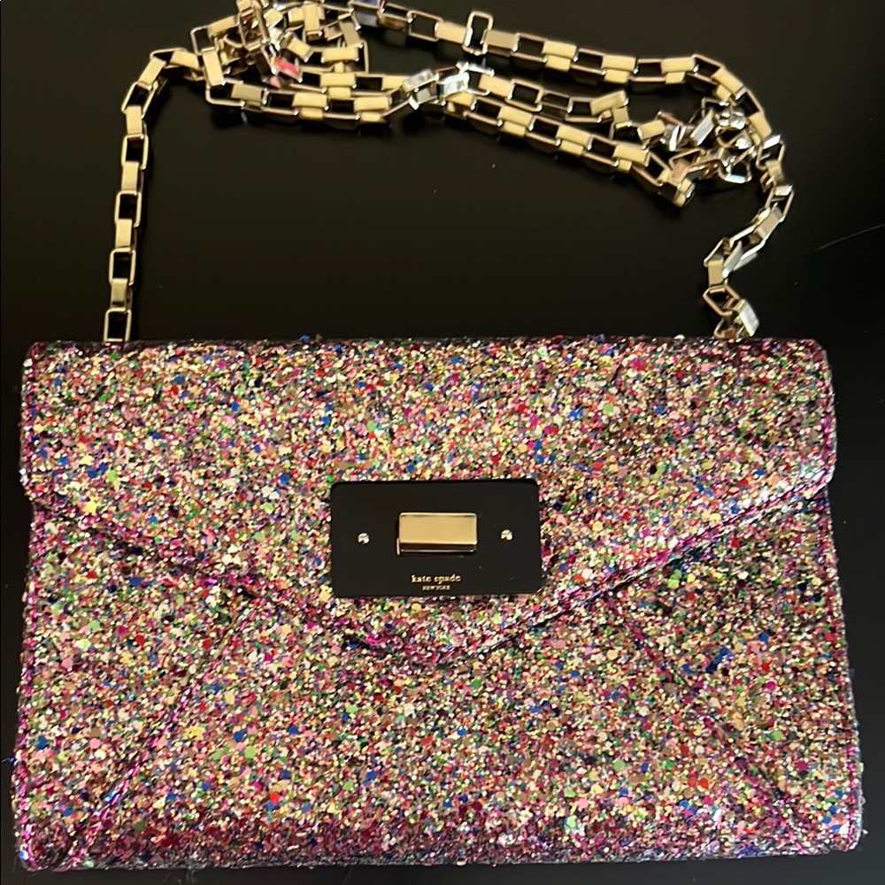 Kate Spade Pink Glitter Crossbody Bag
